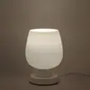 Lámpara de Mesa Táctil de Vidrio Moderna Minimalista Transfronteriza, Regulable, para Mesita de Noche, Dormitorio, Estudio, Usb, Blanco Leche, Luz de Noche Pequeña