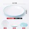Platos de melamina, grado comercial, diseñados para restaurantes, redondos, aptos para servicio tipo buffet, hoteles, banquetes y cocina a pequeña escala; plástico, estilo nórdico, bicolor y duradero