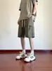Pantalones Cortos Cargo Multibolsillos para Hombre, Nuevos de Verano 2026, Pantalones Funcionales de Estilo Americano de Moda, Pantalones Cortos Holgados de Pierna Recta hasta la Rodilla