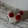 Flor Simulada Crisântemo Bola de Espinho 3 Cabeças Tênis de Mesa Flor Falsa Dente-de-Leão Bola de Cebola Decorações de Casamento Ornamentos Arranjo de Flores de Casamento Material de Flor