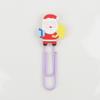 Luminoso Creativo Nuevo Navidad Fluorescente Pvc Clip para Papel Marcapáginas Pegamento Suave Colorido Lindo Tarjeta Pequeño Regalo Regalo