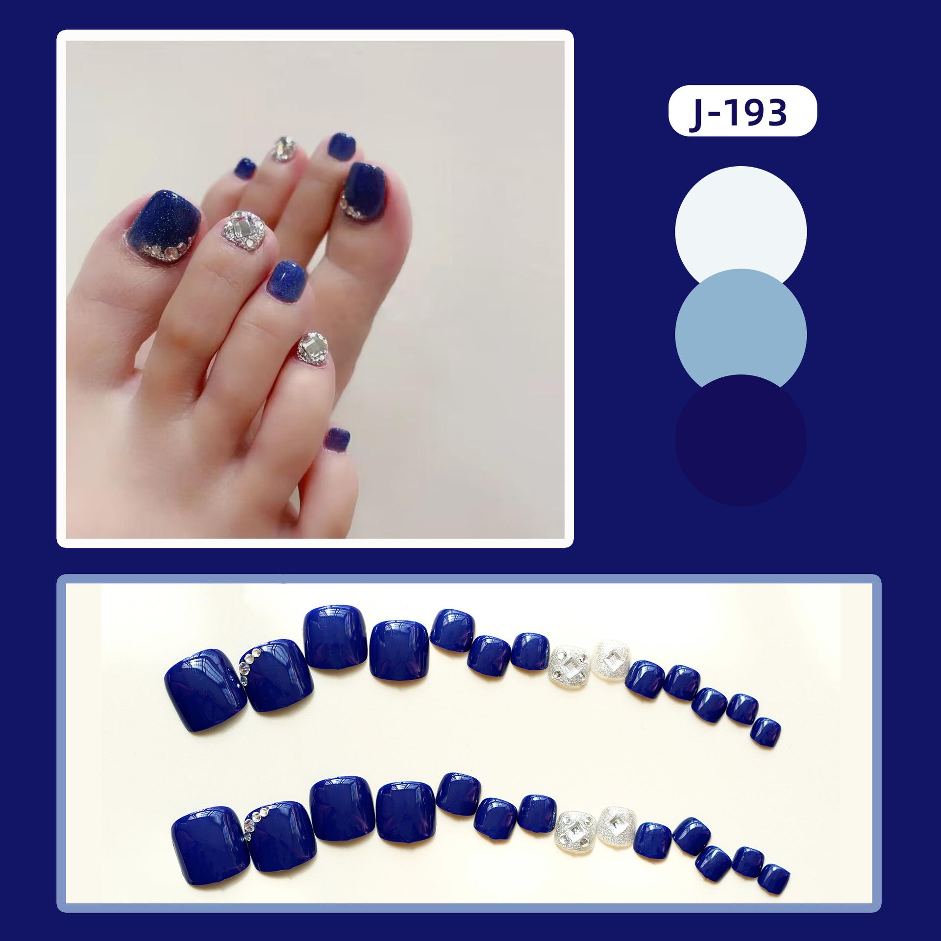 脚J-193蓝闪菱钻2