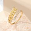 Anillo de Espiga de Trigo de Venta Caliente Transfronterizo para Mujer, Anillo de Lujo Ligero de Gama Alta de Nicho, Anillo Pulsera de Moda, Sencillo y Versátil