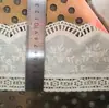 Encaje de bordado de hilo de algodón de 8-10 cm 9088 encaje hueco de algodón agujeros grabados con láser para muestra tejido