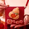 Venta al por mayor Tela Año del Caballo Sobres Rojos de Año Nuevo 2026 Lindo Dibujo Animado Cordón para Niños Bolso Cruzado Paquete Rojo Venta Directa de Fábrica