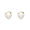 Aretes de Clip Estilo Francés en Forma de Corazón para Mujer, Diseño de Nicho con un Toque de Lujo, Venta Caliente 2025, Pendientes Minimalistas y Exquisitos