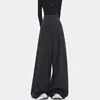 Pantalones de Lana de Pierna Ancha para Maternidad de Otoño e Invierno Pantalones de Traje Versátiles Pantalones Casuales Pantalones Largos Sueltos Caídos de Largo hasta el Suelo