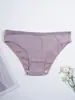 Ropa interior sin costuras de algodón puro acanalado de cintura baja para mujer, transpirable y amigable con la piel, para mujeres jóvenes, en varios colores