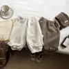 Calça de Inverno Estilo Coreano para Bebê com Forro de Fleece Calça Grossa para Bebê com Renda no Tornozelo Calça Casual Versátil Estilosa para Menininhas