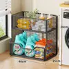 Estante de Almacenamiento para Baño Estante de Almacenamiento para Detergente de Lavandería en Espacio de Balcón Carrito Móvil Multicapa para Lavabo de Baño Inodoro