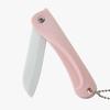 Cuchillo de fruta plegable de cerámica portátil para cocina multifunción pelador cuchillo de cerámica cuchillo para melón y fruta impresión de LOGO