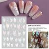 Pegatinas para uñas Redanco 3D con diseño de mariposas y explosiones, venta al por mayor, DH-557