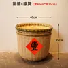 Cestas de bambu trançado para exposição em restaurantes cestas de bambu trançado estilo fazenda antiga cestas de bambu para exibição de vegetais ingredientes especialidades locais cestas de bambu cestas de peneirar
