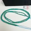 Cuentas Facetadas de Turquesa Cruda Natural Pulsera DIY Semi-Terminada Collar Clavícula Cuentas Planas Superficie Cortada Accesorios Cuentas Sueltas