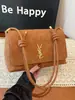Bolso Cuadrado Pequeño Vintage Nuevo 2026 para Mujer, Bolso de Hombro Versátil de Moda, Bolso de Mano Mate Ysl para Mujer