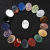 Piedra de descompresión colorida de cristal natural para pulgar, placa de masaje con forma de pulgar, de gran venta transfronteriza.