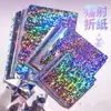 Papel Brillante Láser de Colores de 15 cm para Manualidades de Estudiantes de Preescolar, Fácil de Doblar, Papel Cielo Estrellado que No se Desvanece al por Mayor