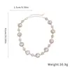 Collar de moda redondo con incrustaciones de diamantes transfronterizo, estilo corte vintage, cadena elegante para la clavícula, lujo ligero, collar de diseño de alta gama