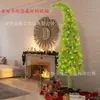 Árbol de Navidad Flexible Creativo de Lujo para Codo Verde Brillante PVC Base Metálica Árbol Lápiz Centro Comercial Decoración del Hogar