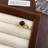Anel Aberto Coração de Girassol Vintage Nicho Requintado Simples Retro Luxo Leve Versátil para o Dia a Dia Anel para o Dedo Indicador
