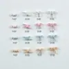 Abalorios para Uñas Franceses Perla Moño Súper Brillante Moño Tridimensional Lazo de Moño Decoración para Uñas