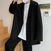 Ins Casual Suit Masculino Solto Estilo Hong Kong Bonito Terno de Rua Estilo Coreano Trendyy Jaqueta Única