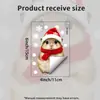 Pegatinas electrostáticas para ventana de cristal con mascotas lindas del bosque de Navidad, sin pegamento, sin rastro, fáciles de quitar, para uso doméstico en decoración de puertas, ventanas y mamparas de baño