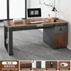 Mesa de Escritório Estante de Mesa Integrada Mesa Doméstica com Gavetas Casa de Aluguel Bancada Móvel para Adultos Mesa de Escritório
