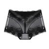 Fuente [Volumen] 809 Ropa Interior Sexy de Encaje de Cintura Alta para Mujer Malla Transparente Algodón en la Entrepierna Control de Abdomen Entrega