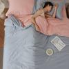 Conjunto de Roupa de Cama de Quatro Peças 100% Algodão Classe A, Lençol e Capa de Edredom 100% Algodão, Têxtil Doméstico de Algodão de Fibra Longa de Alta Qualidade, Conjunto de Três Peças para Estudante