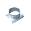 Tubo Espiral de Unión de Silla de Hoja de Hierro Galvanizado Blanco Personalizado, Divertidor de Rama Principal, Insertado en Diagonal, Tubo de Extracción de Polvo