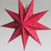 Linterna de Papel Plegable 3D de Estrella de Nueve Puntas Linterna Decoraciones Navideñas Colgante Atrezzo para Decoración de Lugares Festivos en stock