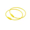 Anillo de Alambre de Acero Pintado de Colores al por Mayor Accesorios para Llaveros DIY Llavero Metálico de Dibujos Animados Llavero de Cuerda Grande Listo para la Venta
