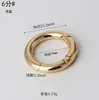 Anillo de resorte de aleación de zinc en stock anillo circular abierto accesorios de herrajes para bolsos hebilla de resorte de conexión para correa de hombro de bolso