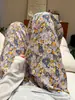 Calça de algodão puro de camada dupla, solta, confortável e respirável, para caminhar, adequada para verão e outono, pode ser usada em casa ou ao ar livre.