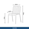 Conjunto de Mesa y Sillas Metálicas para Comedor en Terraza de Villa al Aire Libre, Conjunto de Mesa y Sillas para Patio de Ocio y Jardín, Conjunto de Mesa y Sillas de Té para Hotel y Restaurante