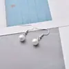 Brincos de moda europeus e americanos transfronteiriços, novos, estilosos, com pingente de pérola artificial, temperamento simples, brincos Super Fada