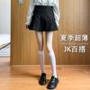 Meias de cano médio JK de verão para mulheres, meias JK ultrafinas estilo japonês, meias de comprimento médio, veludo branco, seda fiada no núcleo, meias altas sexy
