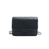 Bolso Pequeño Simple para Mujer 2025 Primavera y Verano Nueva Moda Imitación Tejido Bolso de Hombro Cruzado Simple Casual Pequeño Cuadrado