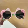Nuevas Gafas de Sol Infantiles con Lazo de Gato Gafas de Sol para Bebé Niña Dibujos Animados Lindos Protección Solar Moda Gafas para Foto