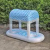 Suministro Directo de Fábrica Nueva Barra de Hielo Inflable con Toldo Portavasos Inflable Flotante para Fiesta en Piscina al Aire Libre
