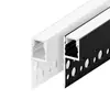 Luz Linear Emissora para Cima, Luminária de Teto para Pálpebra Dupla, Tira de Luz em Canal de Alumínio com Luz Visível-Mas-Não-Enxergável-a-Olho Nu, Luz Linear em Formato de Tira Unilateral