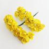 Mini rosas de simulação de papel clássicas em flor de ameixa DIY embalagem de caixa de doces acessórios para caixa de presente flores de papel decorativas