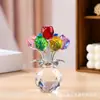 Atacado Transfronteiriço de Enfeites de Cristal, Rosas Artificiais Criativas, Decoração de Casa, Enfeites de Mesa, Artesanato, Presentes