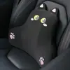 Almohada Cervical para Reposacabezas de Coche, Cojín de Asiento de Coche de Espuma Viscoelástica Lindo de Seda de Hielo, Almohada Lumbar, Cojín Universal para Coche para Todas las Estaciones