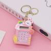 Llavero de Diseño Pequeño de Hardware Creativo Muñeco de Dibujos Animados de Goma Suave Lindo Colgante Fácil de Llevar Colgante para Llaves de Bolso
