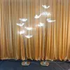 Novos Adereços de Casamento: Borboletas de Ferro e Pássaros Voadores para Guiar o Caminho, Decoração de Palco T para Salão da Cerimônia de Casamento e Arranjo de Luzes de Chão Iluminadas