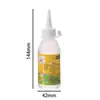 20-100ml Pegamento de Alcohol Etiqueta Amarilla Transparente Incoloro Hecho a Mano DIY Cuerda para Fotos Palo de Paleta de Madera Pegamento de Alcohol