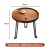 Mesa de centro sala de estar hogar plegable mesa pequeña mesa auxiliar de sofá mesa de esquina mesa de té de balcón mesa redonda pequeña portátil mesa de puesto