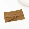 Aprobado directamente del fabricante, las diademas más vendidas en Europa y América, Diademas elásticas cruzadas de hilo de color liso, Diademas deportivas de yoga para hombre y mujer